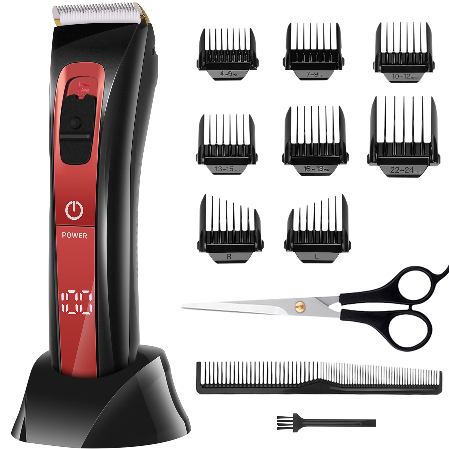 Professional Hair Trimmer Cordless Men's Hair Trimmer with 36 Length Settings IPX6 Battery and Mains Operation – ELEHOT STORE